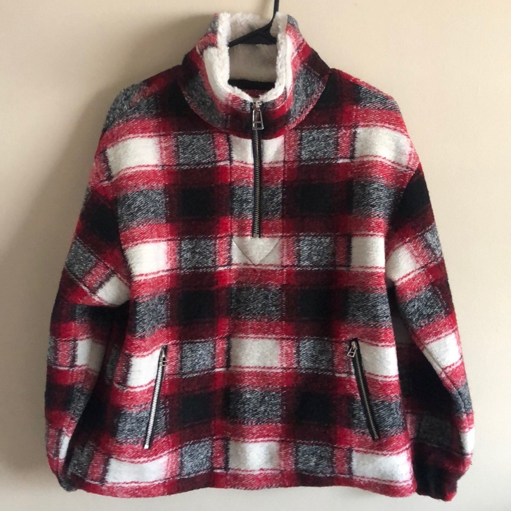 Forever 21 Plaid Sweater